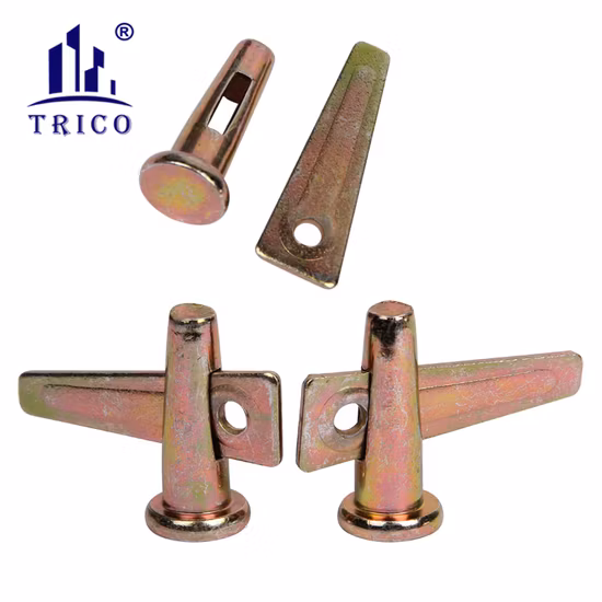 Factory Aluminium Wedge Pin Flat Tie Stub Pin and Wedge