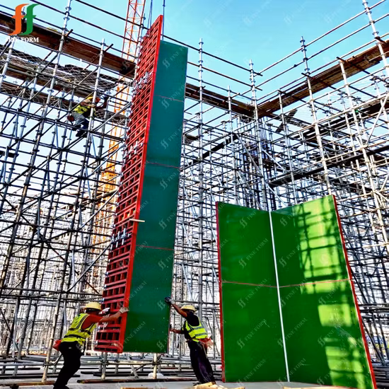 Ursprüngliche Fabrik-feuerfeste PVC-gebogene Form-justierbare Form-Plastikplatten-Säulen-Betonwand-Tischschalung