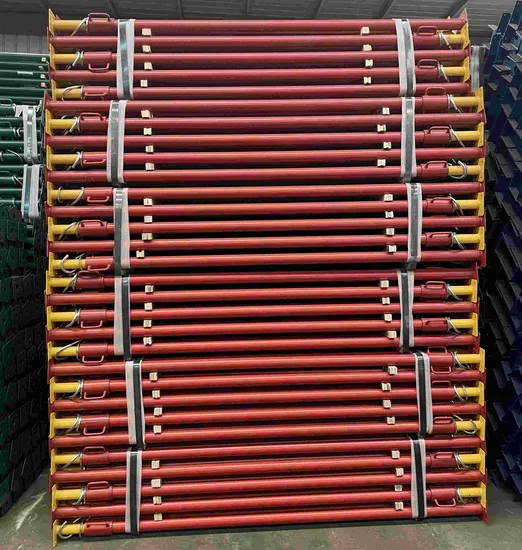 Metallstützen-Baugerüst-Stahlstützen verzinkt/Stahlstangenstütze, verstellbare Stützstützen aus hochbelastbarem Stahl für den Bau