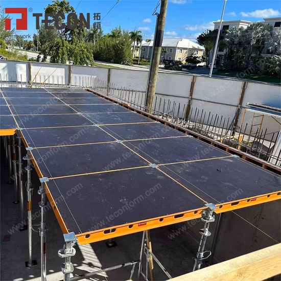 Einfache Montage und schnelle Montage von Tecon-Aluminiumrahmen-Deckplattenschalungssystemen